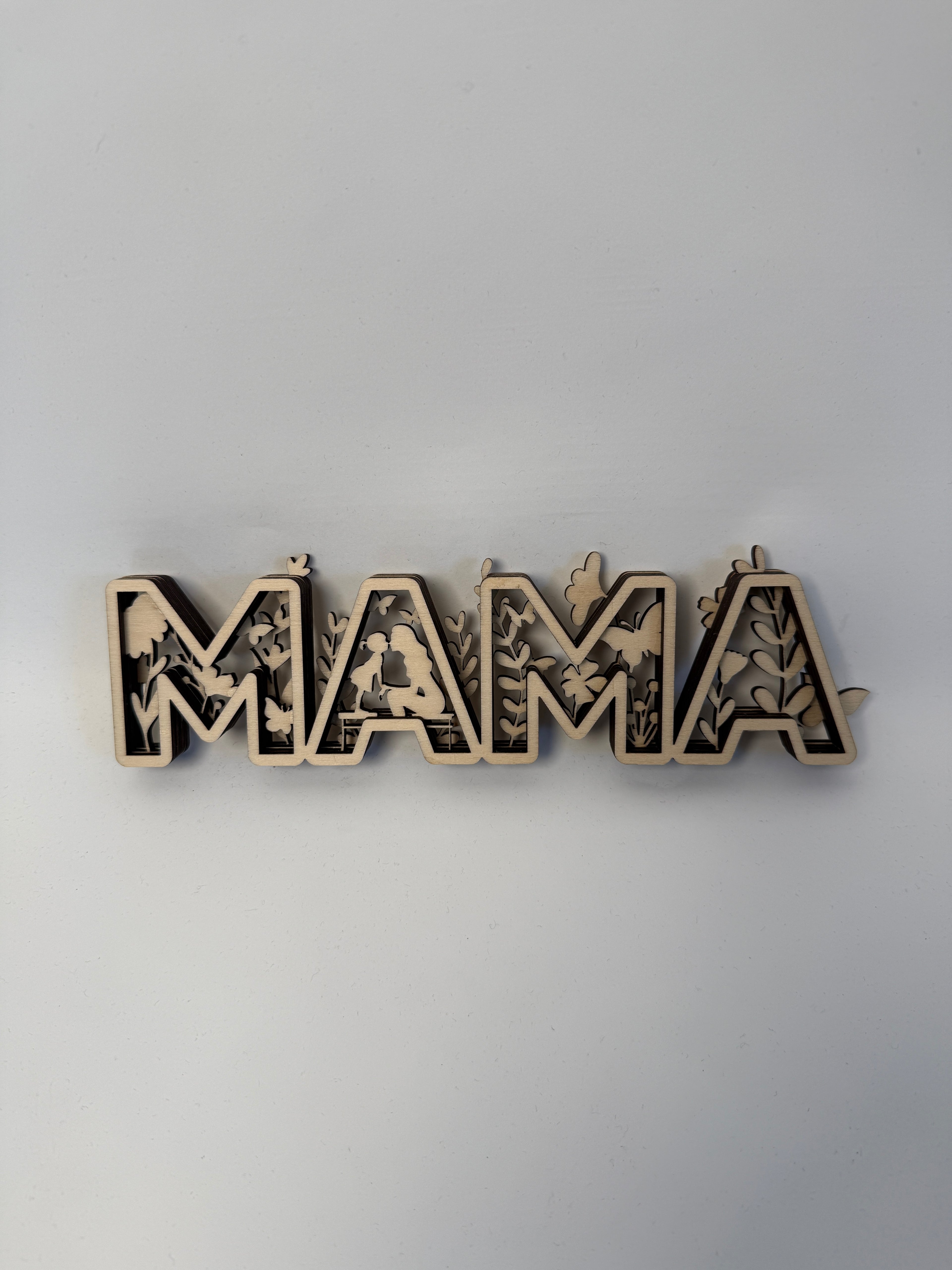 3D Schild "Mama"