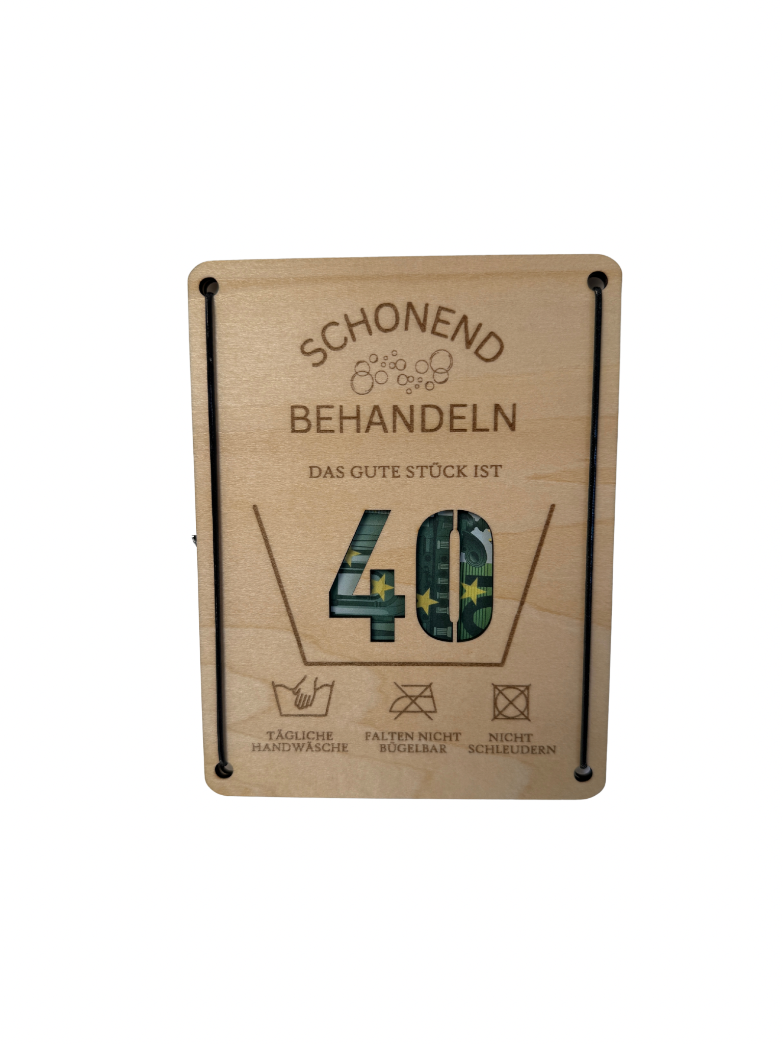 Geburtstagskarte „Schonend behandeln“
